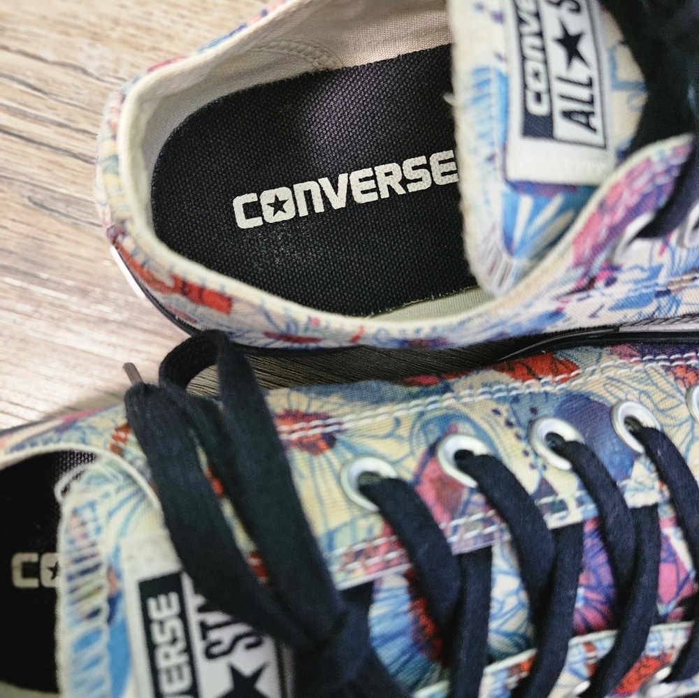 Converse Chuck Taylor All Star Ox - Daisy Spray Paint Print - Picture 7 of 9